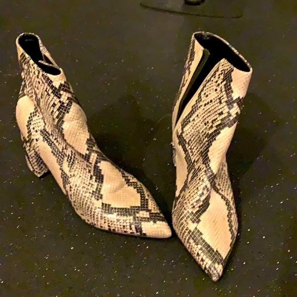 Snakeskin Boots Marc Fisher Retire Booties Ladies Boots Marc
